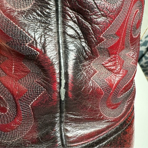 Lucchese Men’s Ostrich Quill Boots Round Toe Cowboy Western Classic Size 9A - Picture 13 of 15